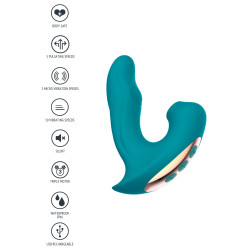 Xocoon Stimulateur de clitoris et point G Eternal 15cm Turquoise